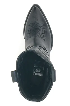 Stivaletti Texani Neri Con Tomaia Ricamata Made in Italy PITTARELLO LOVE TEX901RN
