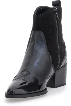 Stivaletti Texani Neri In Vera Pelle PITTARELLO GLAM 54265