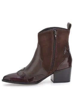 Stivaletti Texani Taupe In Vera Pelle PITTARELLO GLAM 54265