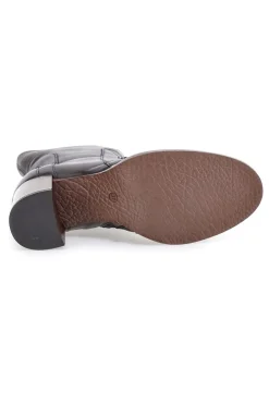 Stivaletti Tronchetti moka in vera pelle con tacco Pittarello Must have T26206