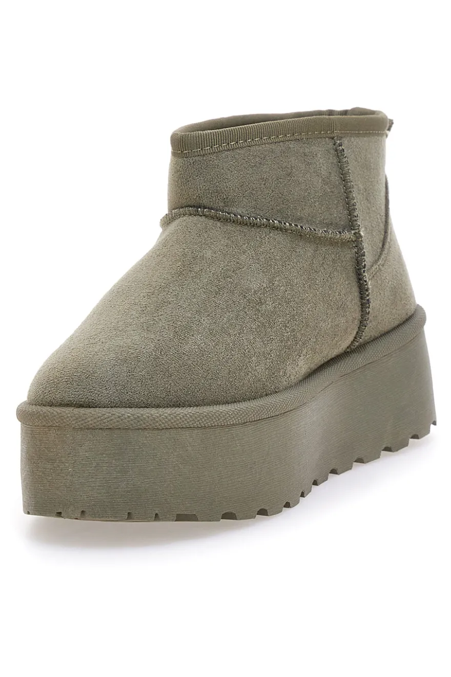 Stivaletti verdi con pelo e interno caldo Pittarello Love PK1497E