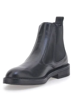 Stivaletto Beatles Vera Pelle Nero Longford 09