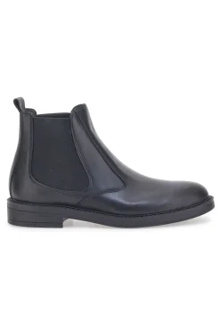 Stivaletto Beatles Vera Pelle Nero Longford 09