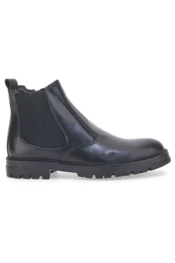 Stivaletto Beatles Vera Pelle Nero Longford 4002
