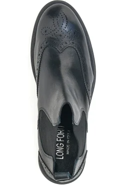 Stivaletto Beatles Vera Pelle Nero Longford 4001