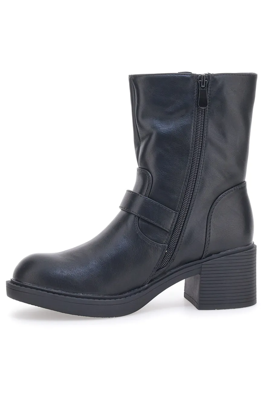 Stivaletto Biker Nero Cafè Cost 224