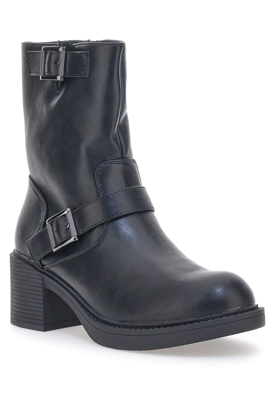 Stivaletto Biker Nero Cafè Cost 224