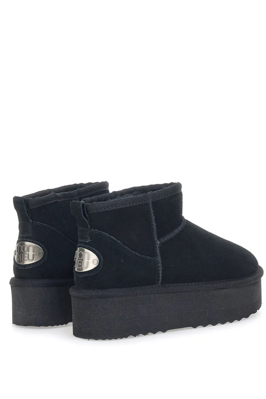 Stivaletto con Flatform Mon Dieu 5002 Nero