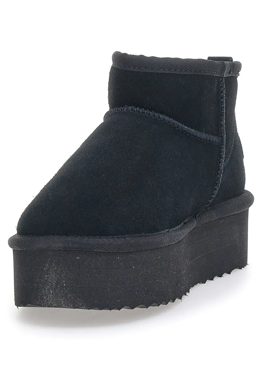 Stivaletto con Flatform Mon Dieu 5002 Nero