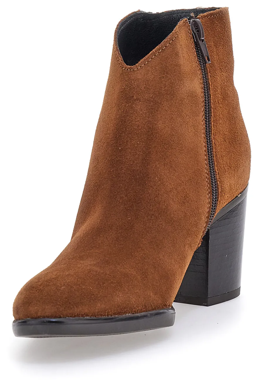 Stivaletto marrone in vera pelle PITTARELLO GLAM 4564012