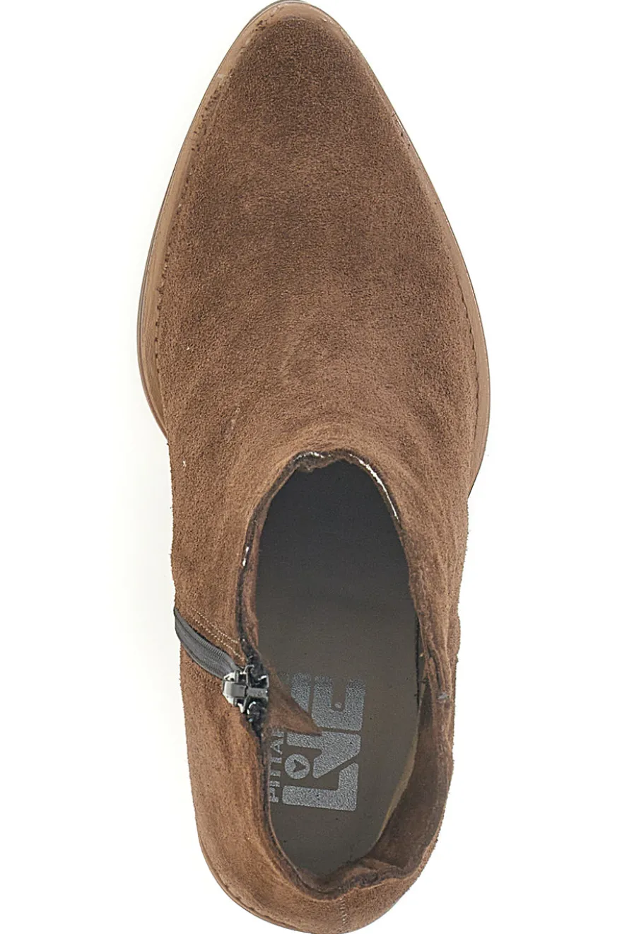 Stivaletto marrone in vera pelle con tacco Pittarello Love 6326400