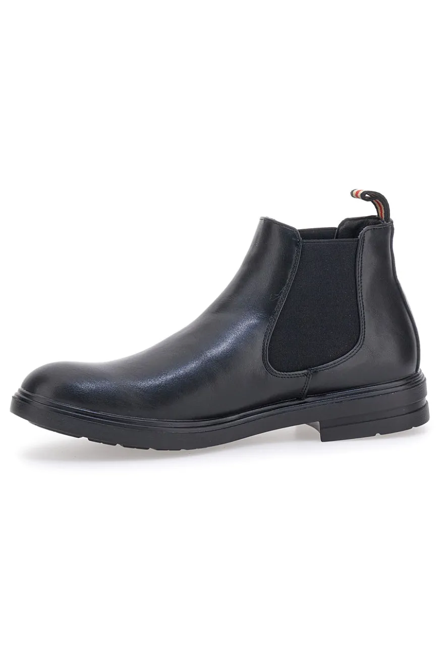 Stivaletto nero con elastici laterali JOHES LAND 180141