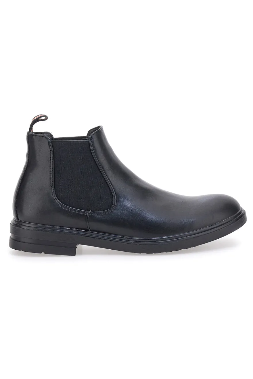 Stivaletto nero con elastici laterali JOHES LAND 180141
