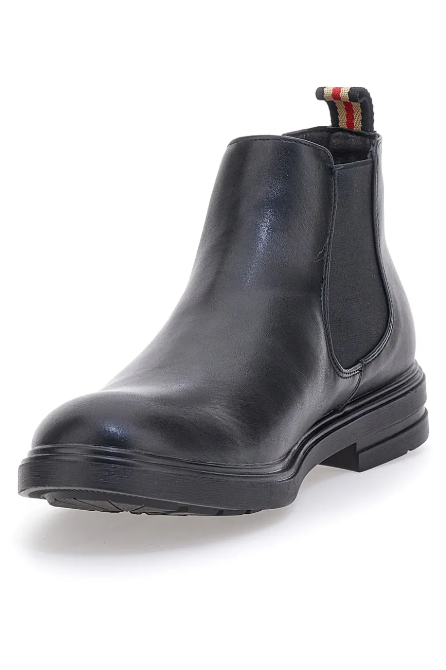 Stivaletto nero con elastici laterali JOHES LAND 180141