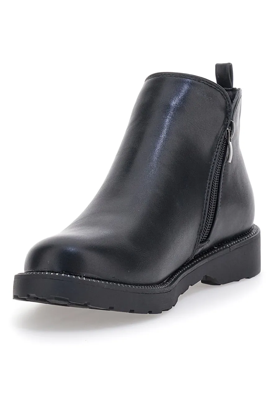 Stivaletto nero con inserti metallici ME & ME 1214