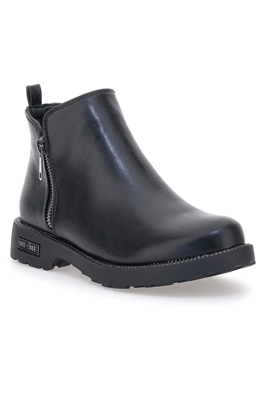 Stivaletto nero con inserti metallici ME & ME 1214
