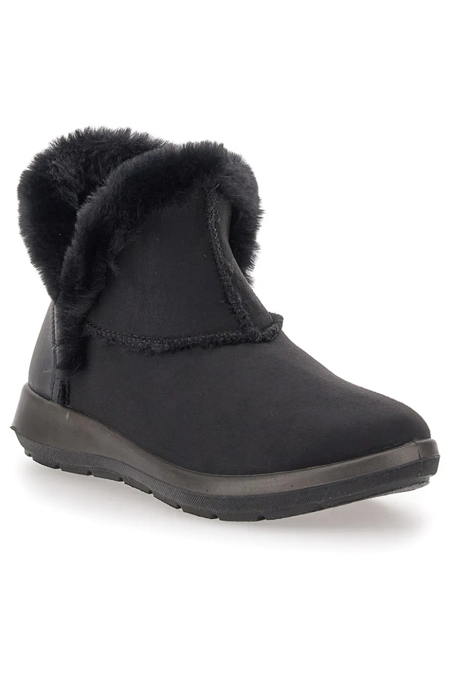 Stivaletto Nero Con Pelo Inblu WG022214