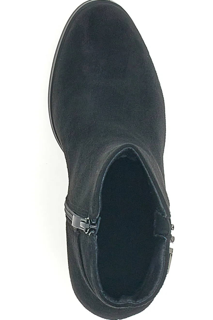 Stivaletto nero effetto camoscio con tacco Alto ENERGY 370
