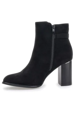 Stivaletto nero effetto camoscio con tacco Alto ENERGY 370