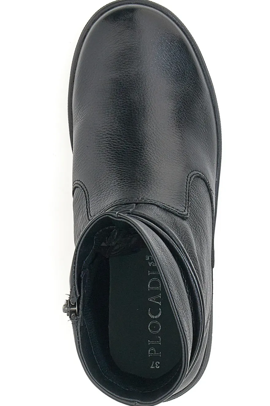 Stivaletto Plocadi 17801 Nero Vera Pelle