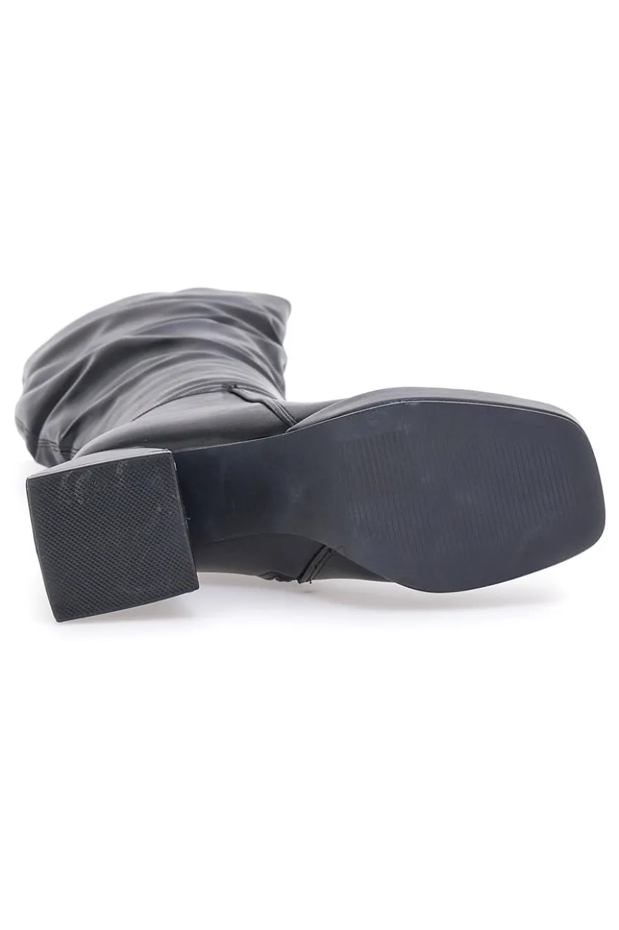 Stivali Alti con Tacco Neri Pushy Wamp 27274