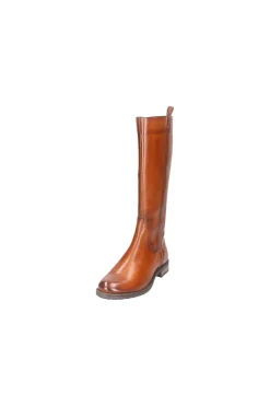 Stivali alti marroni in pelle caldi con zip Bagatt D11AFS3J4000