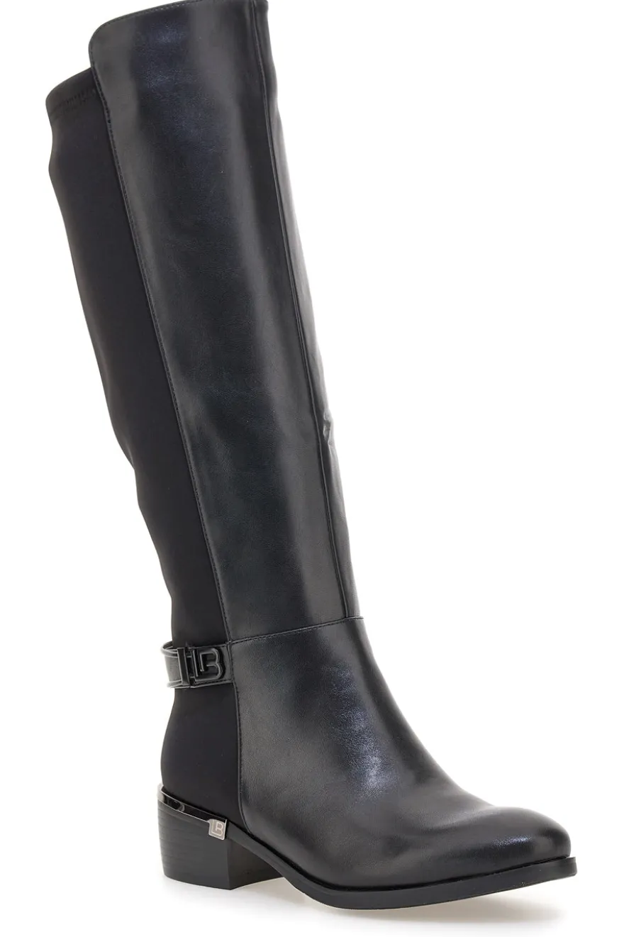 Stivali alti neri con fascia elastica Laura Biagiotti 9310