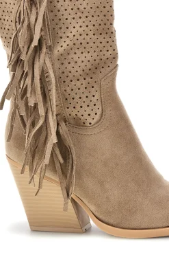 Stivali beige con frange Cafè cost P722