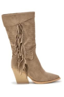 Stivali beige con frange Cafè cost P722