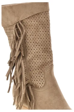 Stivali beige con frange Cafè cost P722