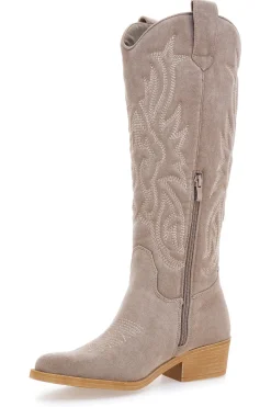 STIVALI CAMPEROS A PUNTA BEIGE CAFE' COST H52805