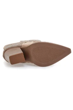 Stivali Camperos Beige con brillanti THE FIRST 505