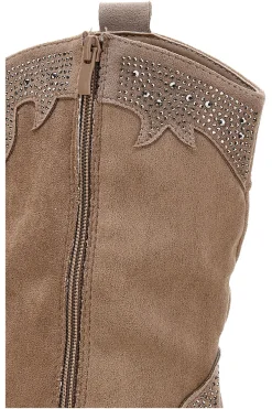 Stivali Camperos Beige con brillanti THE FIRST 505