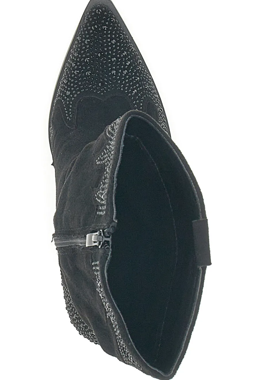 Stivali Camperos Neri con brillanti THE FIRST 505