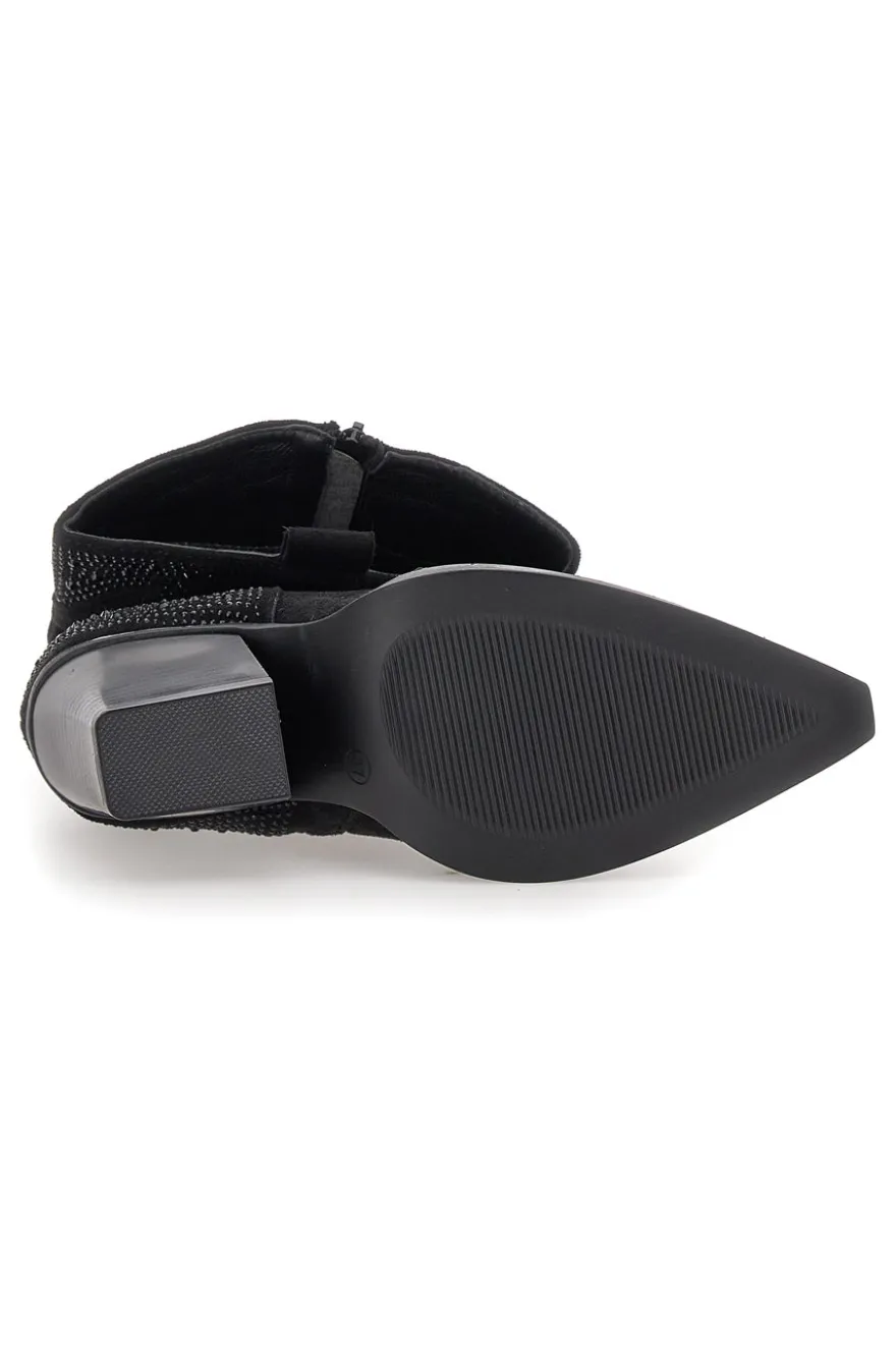 Stivali Camperos Neri con brillanti THE FIRST 505