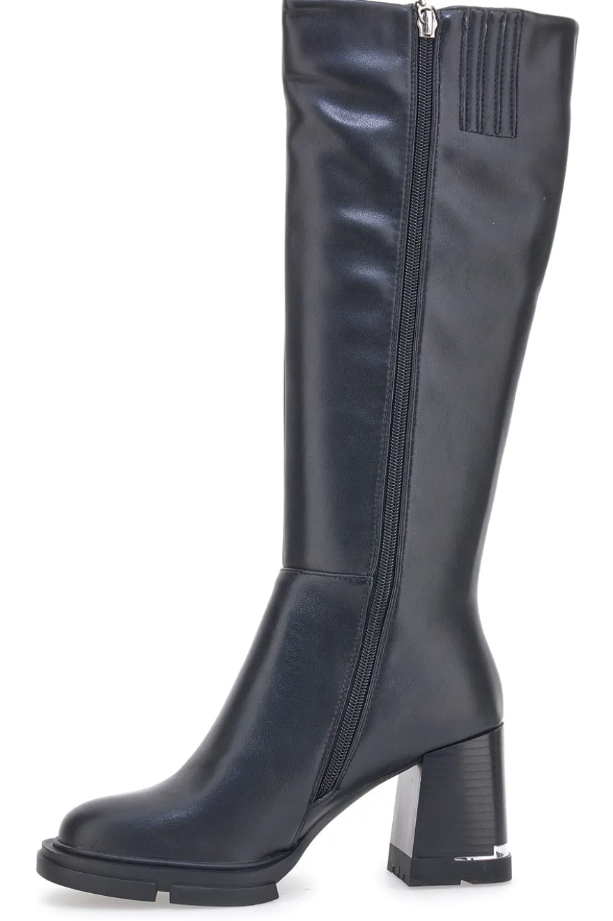 Stivali con Tacco Neri Swish 2