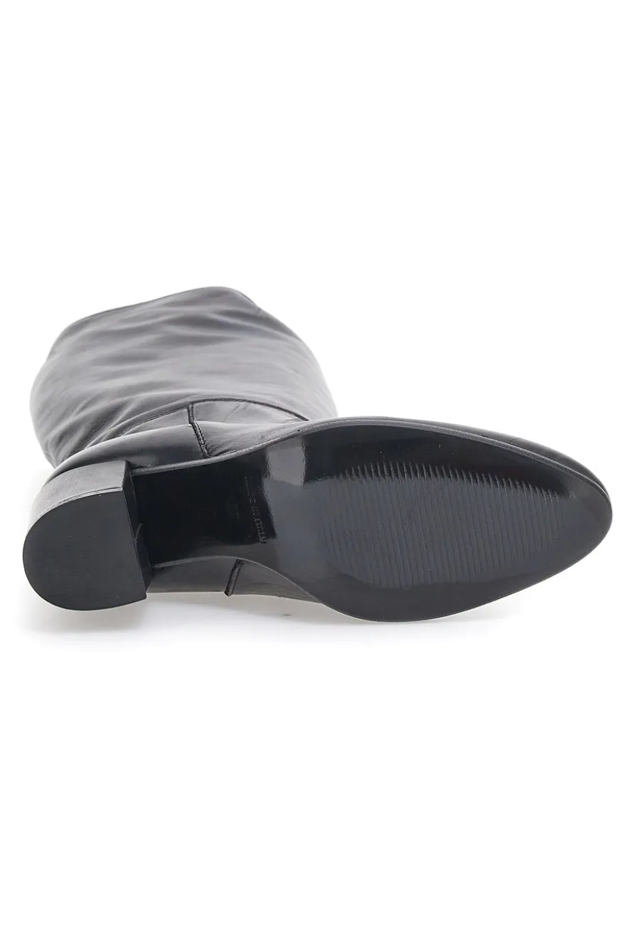 Stivali con tacco Pittarello Look 701 Neri Vera Pelle
