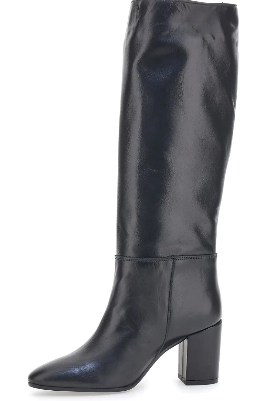 Stivali con tacco Pittarello Look 701 Neri Vera Pelle