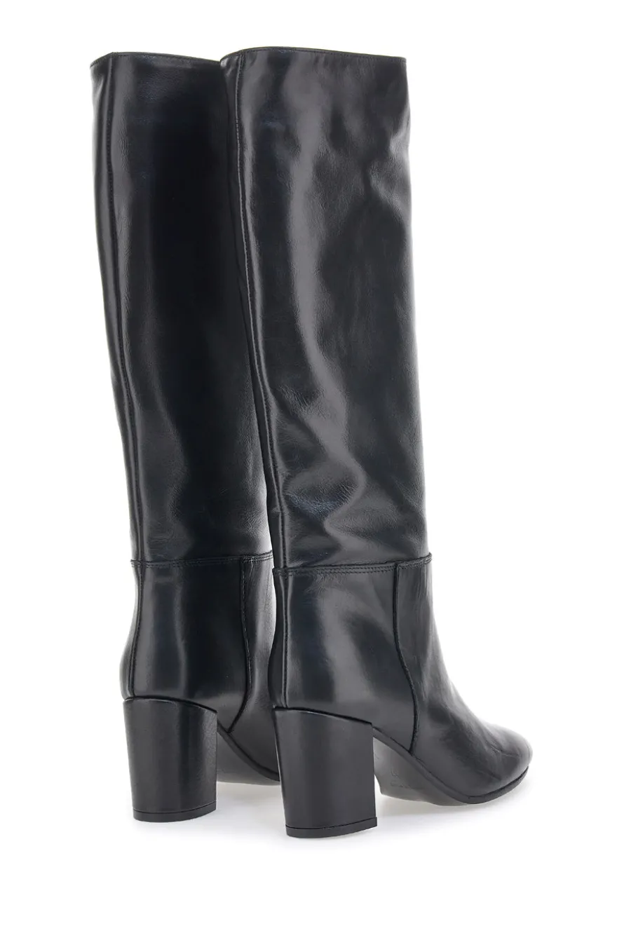 Stivali con tacco Pittarello Look 701 Neri Vera Pelle