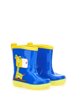 Stivali da Pioggia 2T2L 06 Blu e Gialli