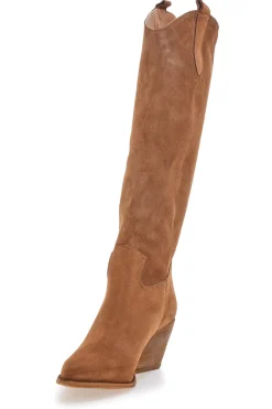 Stivali marroni in vera pelle stile texano Pittarello love TEX902