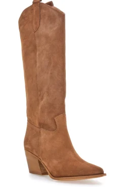 Stivali marroni in vera pelle stile texano Pittarello love TEX902