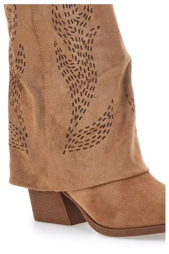 Stivali marroni traforati stile western Cafè cost H3W2058Y130