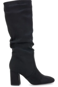 Stivali neri al ginocchio con tacco e gambale morbido Pittarello Capsule BT2140004