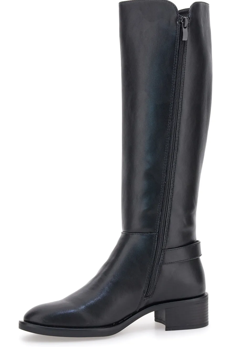 Stivali neri con fibbia laterale e tacco basso Pittarello Capsule BT24260005