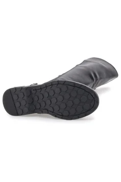 Stivali neri con fibbia laterale e fascia elastica ME & ME 3003