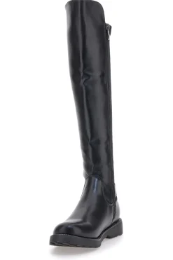 Stivali neri con fibbia laterale e fascia elastica ME & ME 3003
