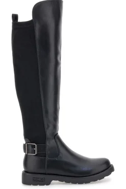Stivali neri con fibbia laterale e fascia elastica ME & ME 3003