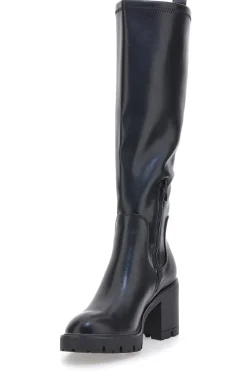 Stivali neri con platform e tacco largo Pittarello Capsule BT24182023B