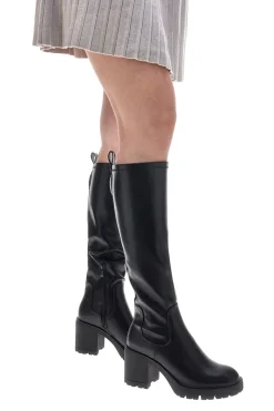 Stivali neri con platform e tacco largo Pittarello Capsule BT24182023B